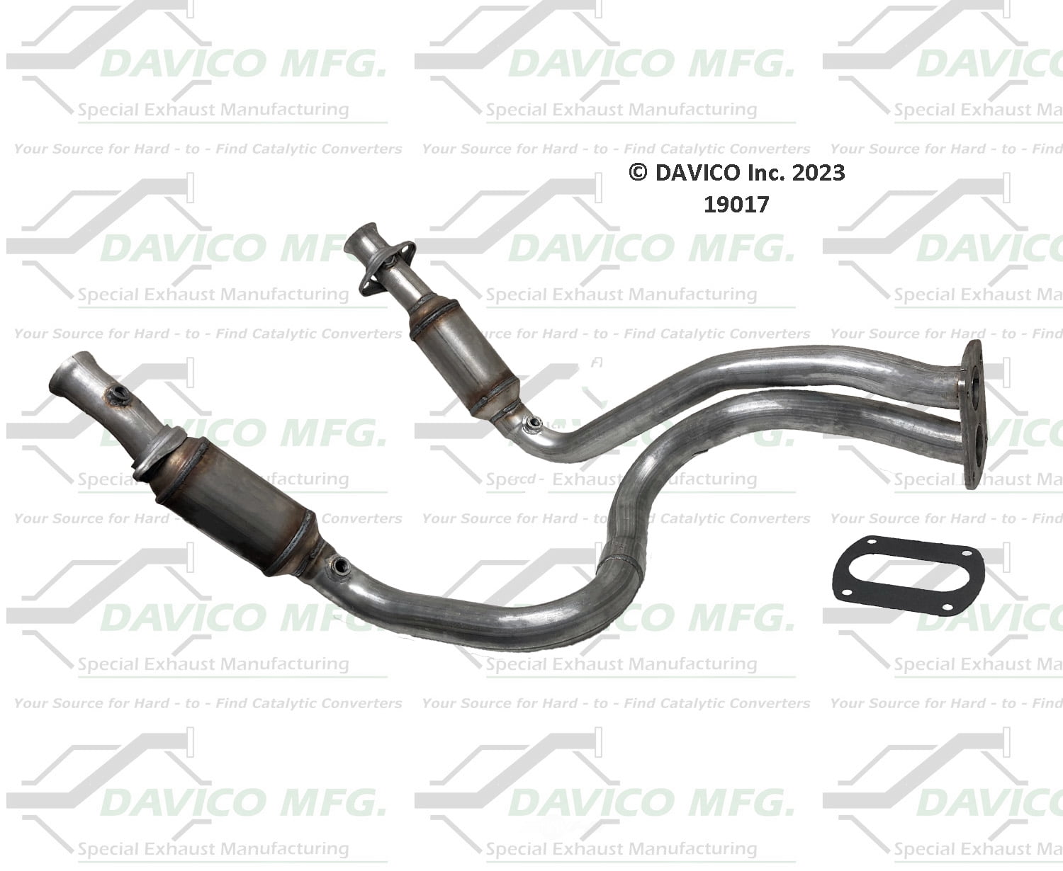 Davico Mfg Catalytic Converter P/N:19017 Fits select: 2005-2007 FORD F250, 2005-2007 FORD F350