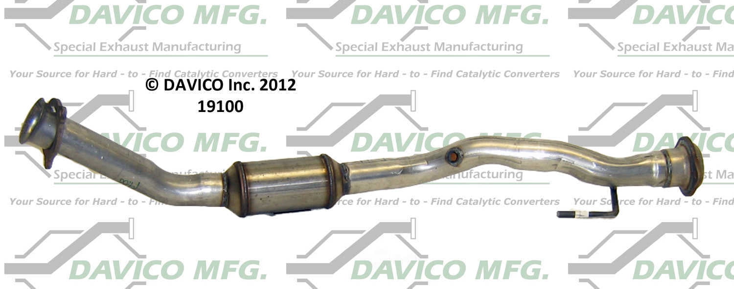 Davico Mfg Catalytic Converter P/N:19100 Fits select: 2002-2005 CHEVROLET TRAILBLAZER, 2002-2005 GMC ENVOY