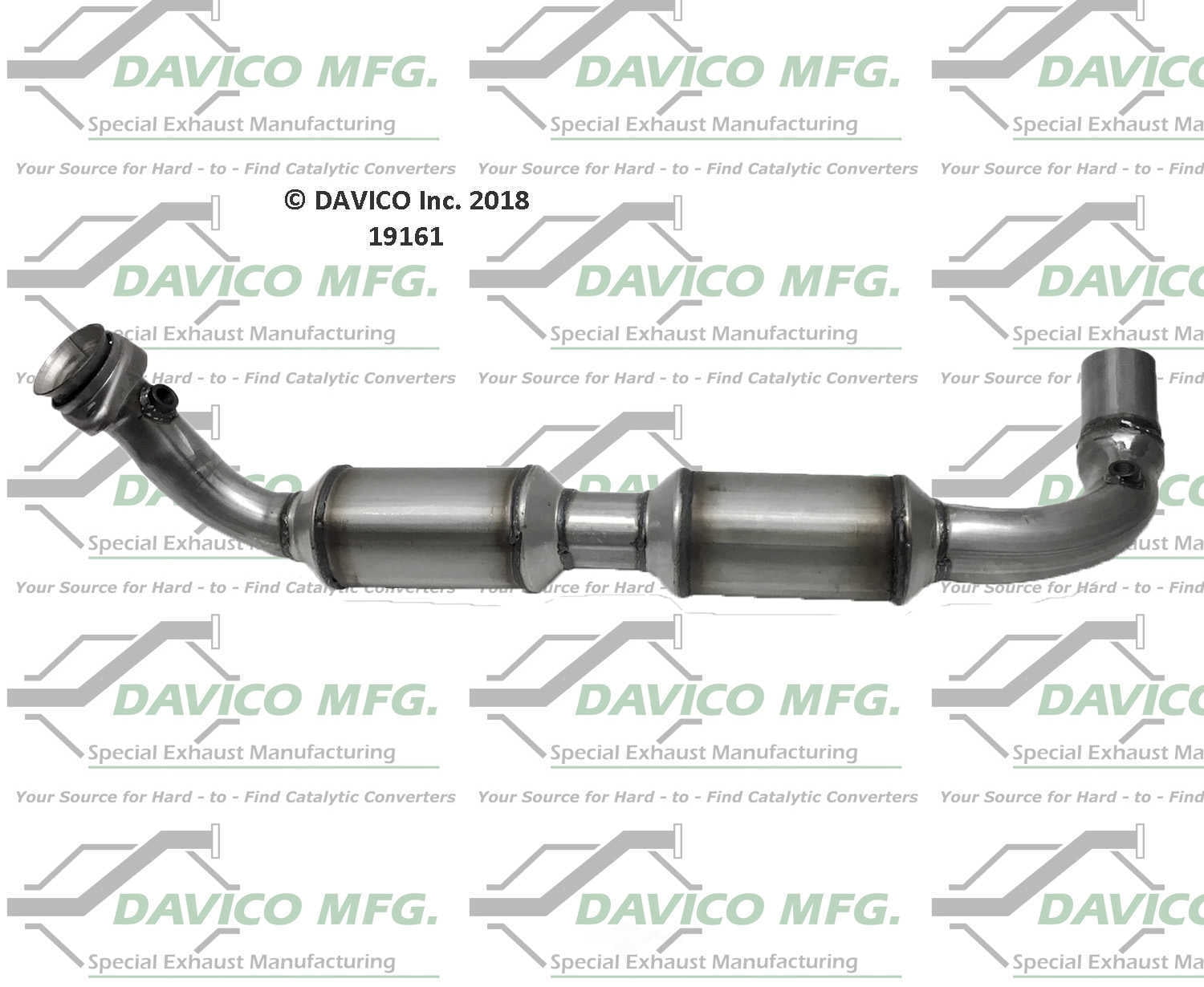 Davico Mfg Catalytic Converter P/N:19161 Fits select: 2003-2004 FORD ECONOLINE