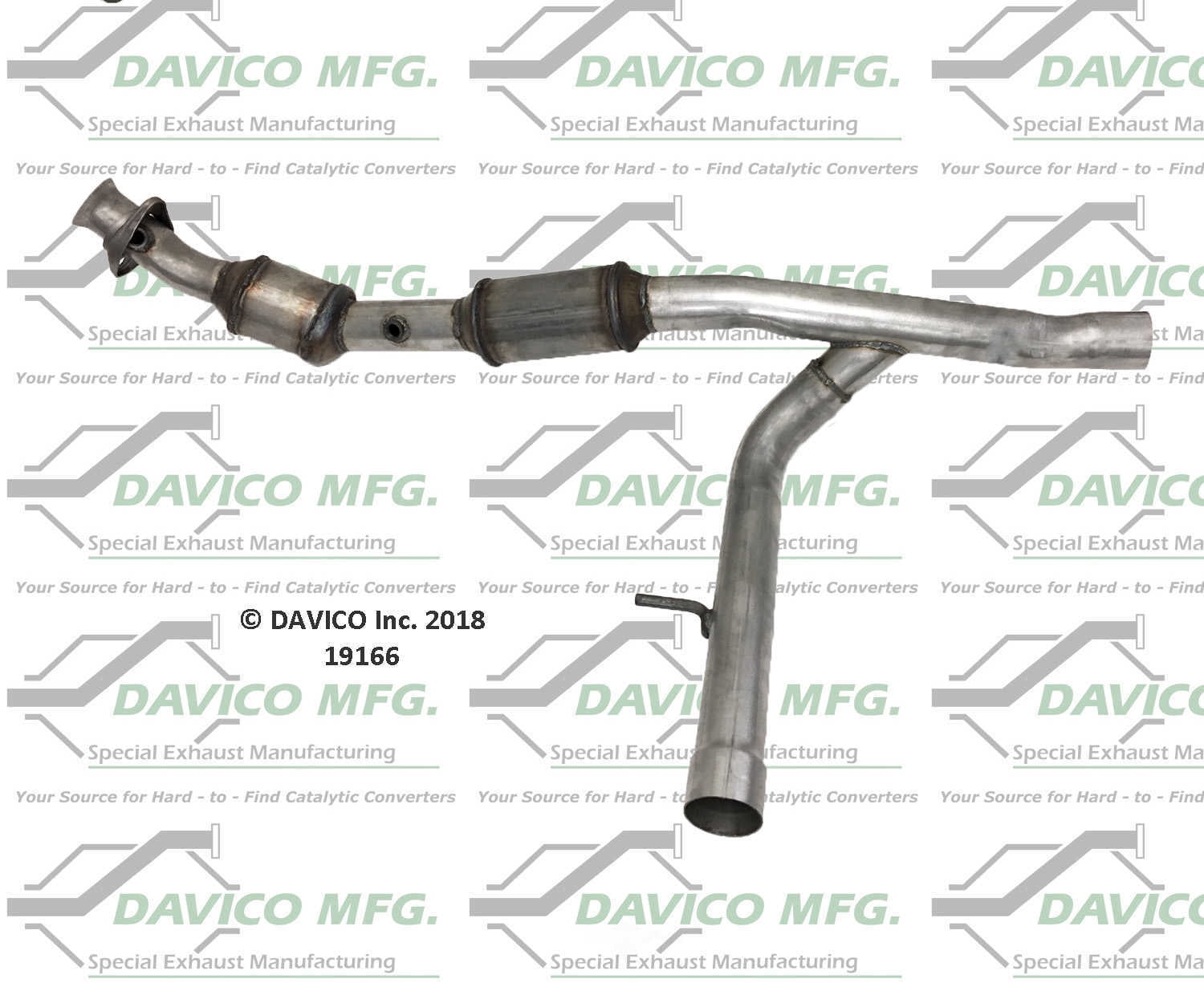 Davico Mfg 19166 Direct-Fit Catalytic Converter