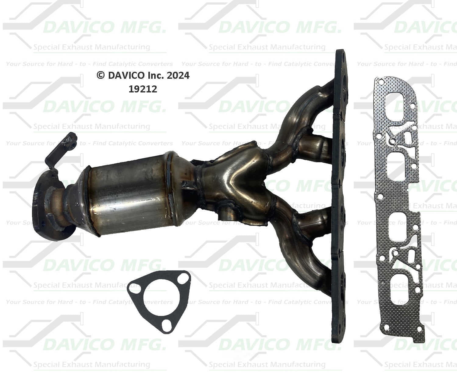 Davico Mfg Catalytic Converter P/N:19212 Fits select: 2004-2010 CHEVROLET MALIBU, 2006-2007 PONTIAC G6