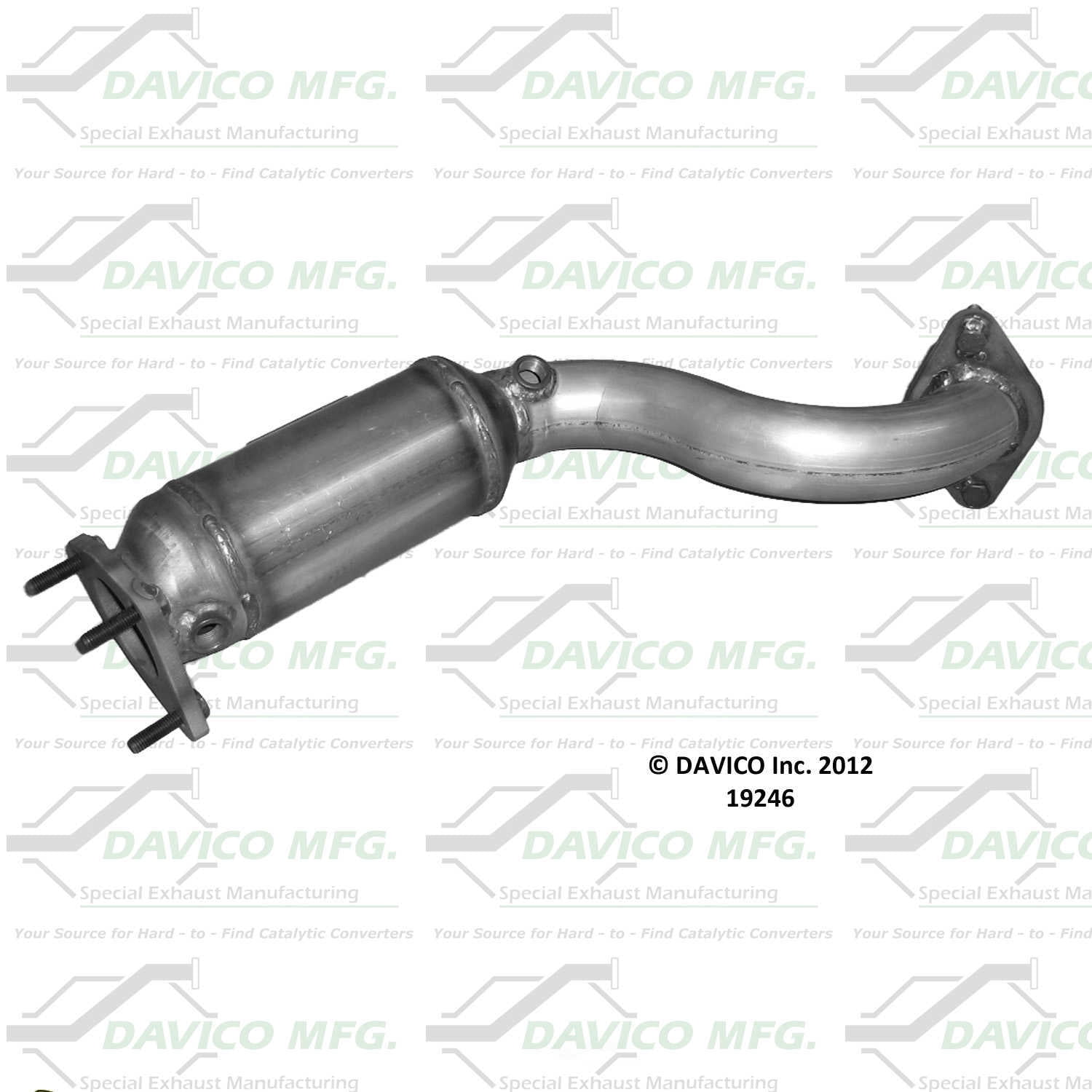Davico Mfg Catalytic Converter P/N:19246 Fits select: 2002-2003 FORD FOCUS SVT, 2004 FORD FOCUS ZX5 SVT