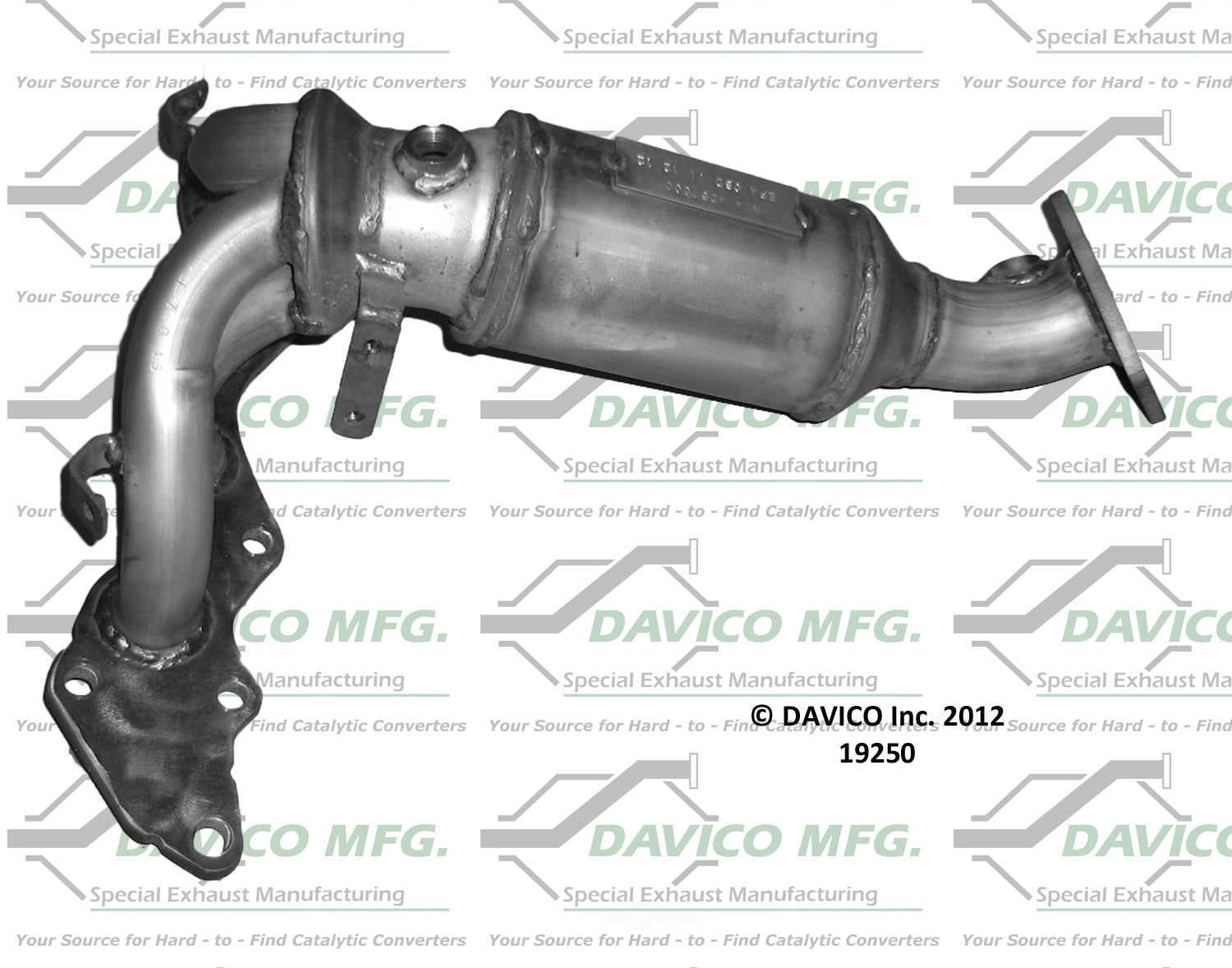 Davico Mfg Catalytic Converter P/N:19250 Fits select: 2005-2008 FORD ESCAPE, 2008 MAZDA TRIBUTE