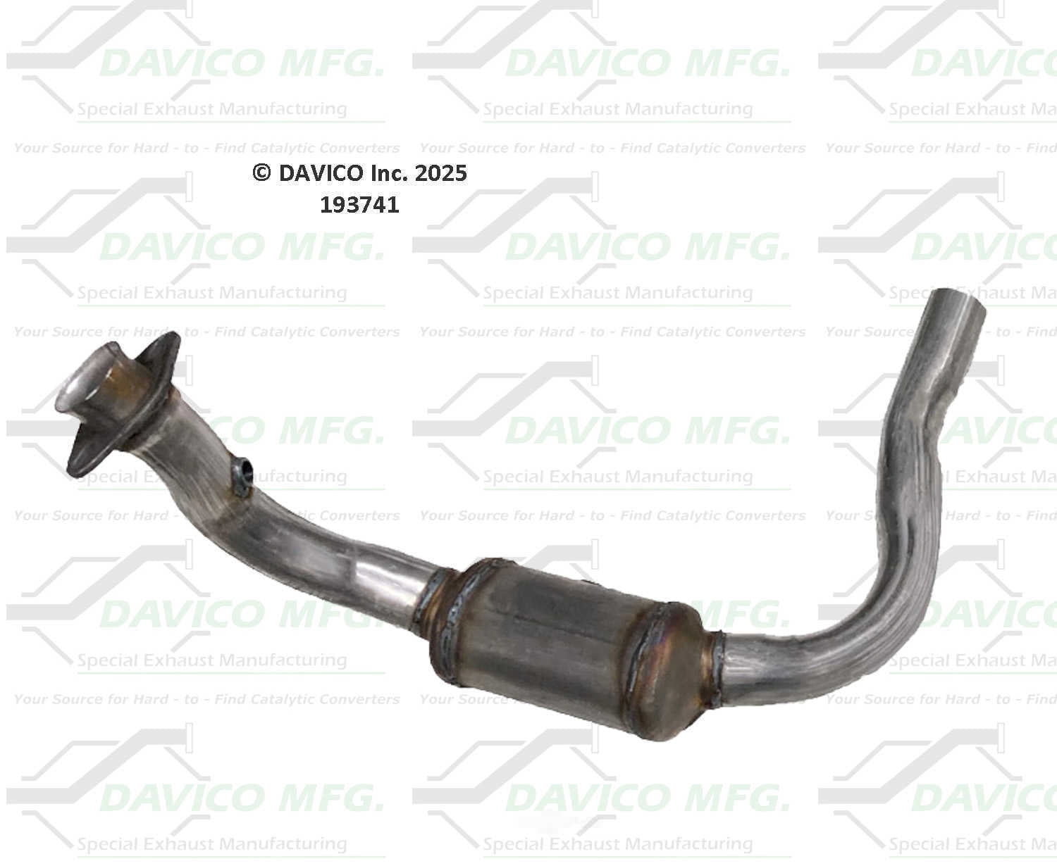 Davico Mfg Catalytic Converter P/N:193741 Fits select: 2008-2012 JEEP LIBERTY, 2007-2011 DODGE NITRO
