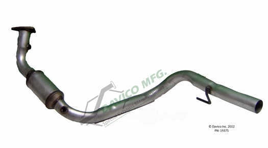 Davico Mfg Catalytic Converter P/N:19375 Fits select: 2002-2006 CADILLAC ESCALADE, 2002-2006 GMC YUKON