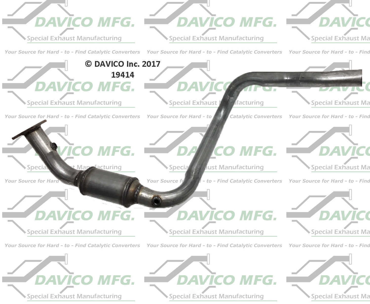 Davico Mfg Catalytic Converter P/N:19414 Fits select: 2003-2005 HUMMER H2, 2006 HUMMER H2 SUT
