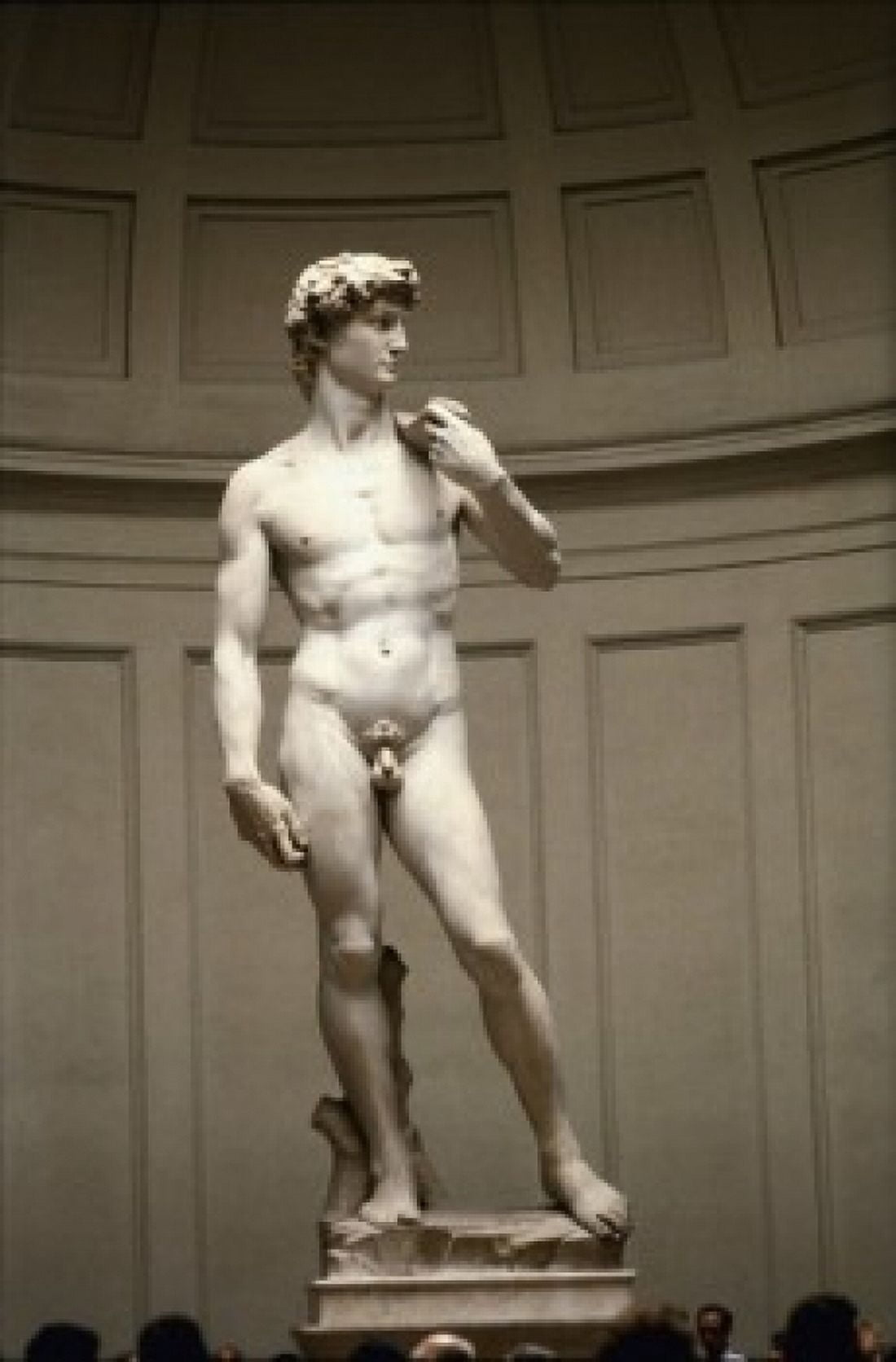 David 1501-1504 Michelangelo Buonarroti (1475-1564Italian) Marble Sculpture Florentine Galleria dellAccademia Florence Canvas Art - Michelangelo Buonarroti (18 x 24)