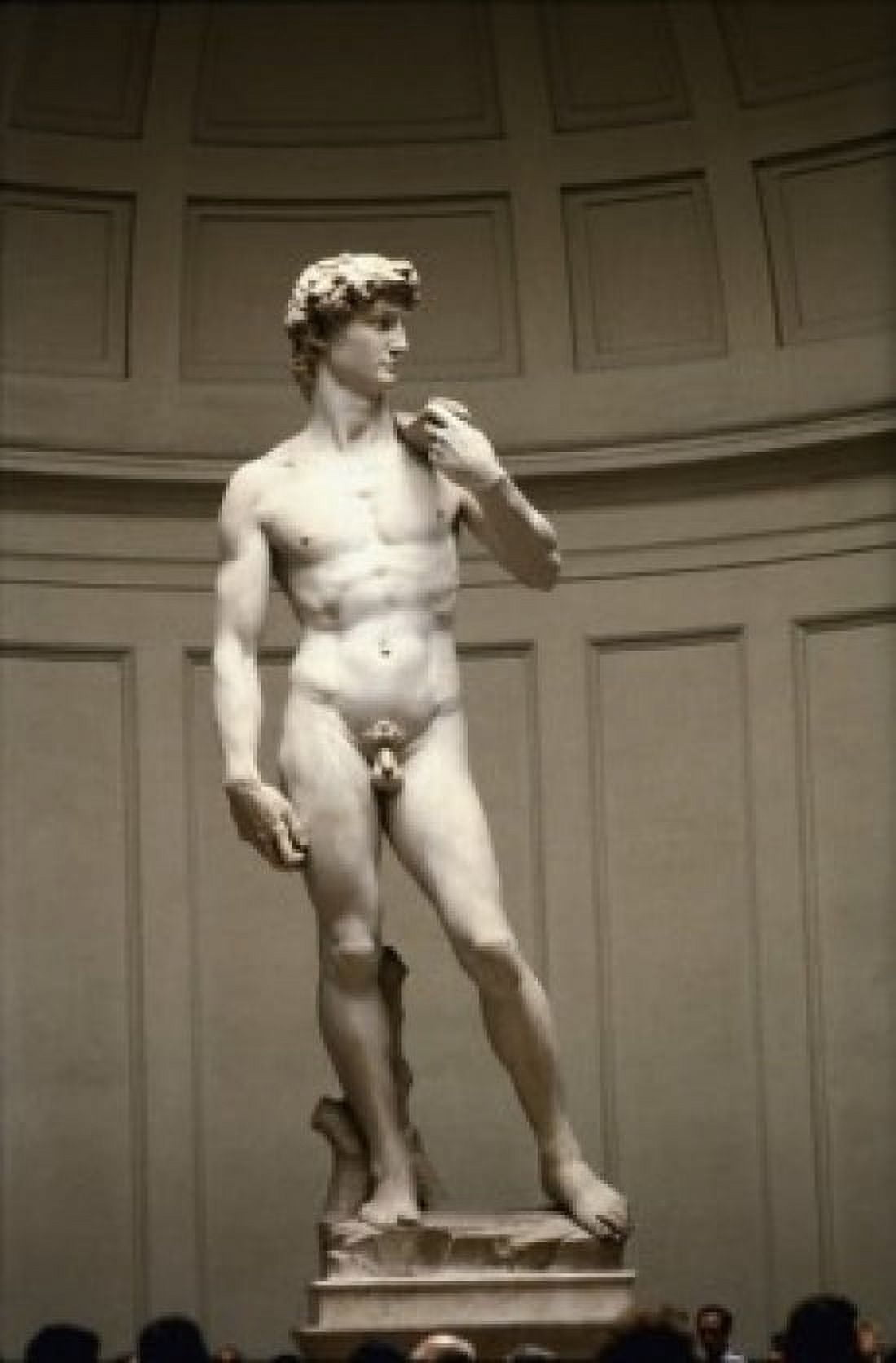 David 1501-1504 Michelangelo Buonarroti (1475-1564Italian) Marble Sculpture Florentine Galleria dellAccademia Florence Canvas Art - Michelangelo Buonarroti (24 x 36)