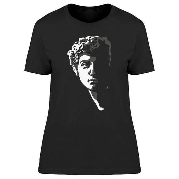 David Antique Sculpture Graphic T-Shirt Women -Image by Shutterstock, Female XX-Large
