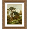 thumbnail image 1 of David Bates 2x Matted 20x24 Gold Ornate Framed Art Print 'A Warwickshire Lane ', 1 of 2
