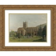 thumbnail image 1 of David Bates 2x Matted 24x20 Gold Ornate Framed Art Print 'Malvern Priory, Worcestershire', 1 of 2