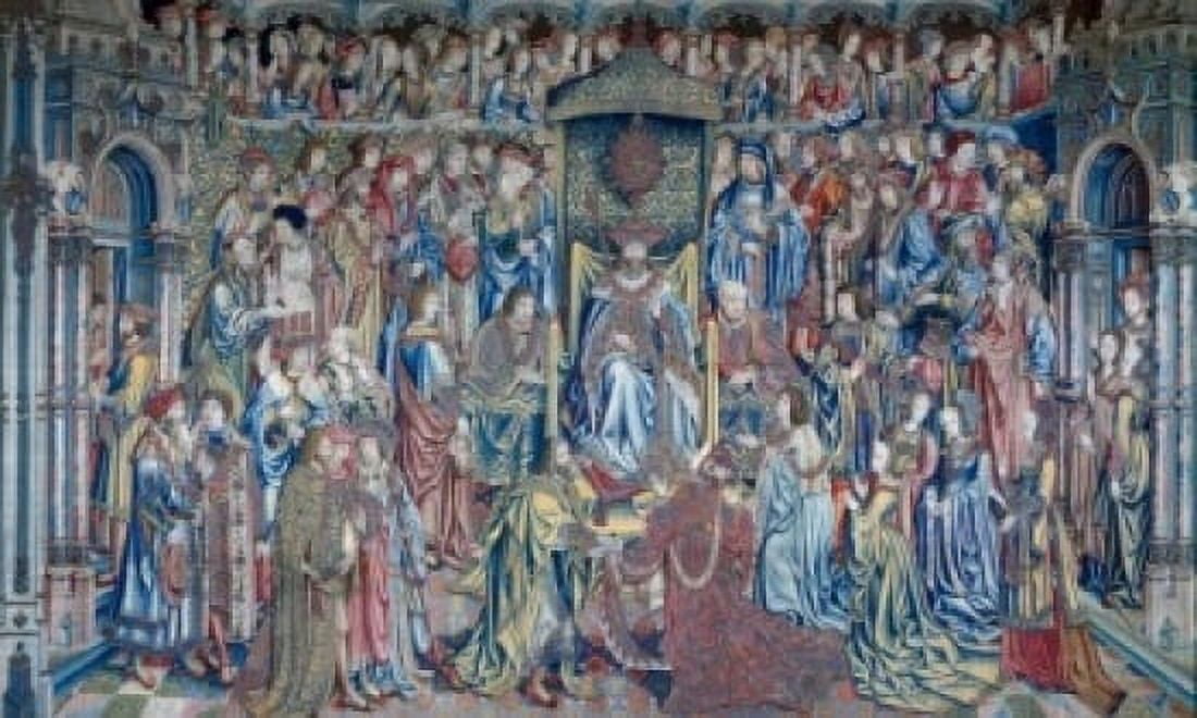 David and Bathsheba (Bathsheba Received at Court) tapestry France Ecouen Musee Nationale de la Renaissance Canvas Art - Bibliotheque Nationale (24 x 36)