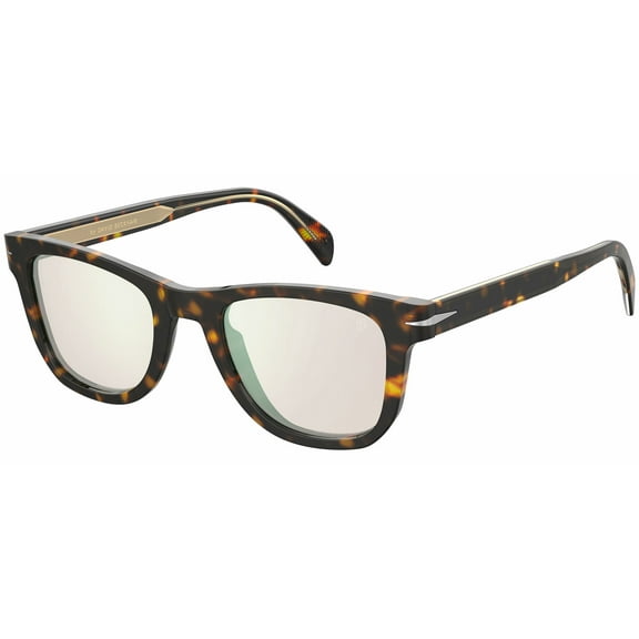 David Beckham DB 1006/S 2IK-G6 A 50 Men's Sunglasses - Havana Gold Frame, Blue Lenses