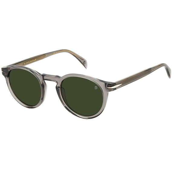 David Beckham - DB 1036/S, Round acetate men TRANSPARENT GREY/GREEN