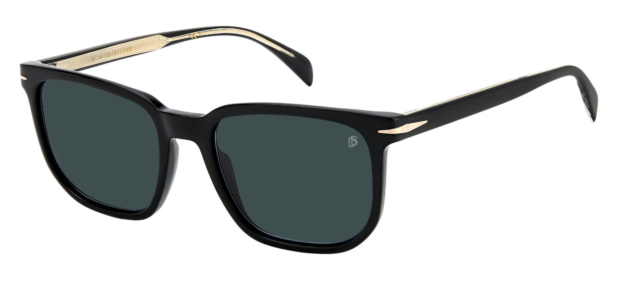 David Beckham DB 1076/S 0807KU 54mm Rectangle Sunglasses Men's Black