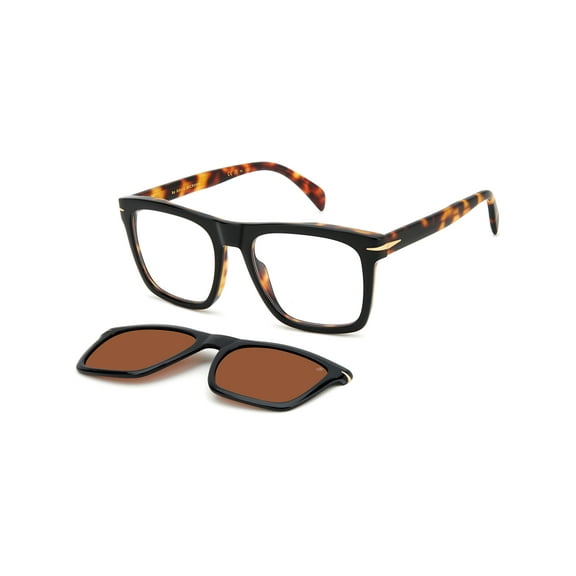 David Beckham DB 7000/CS WR7-SP 53 Men's Sunglasses - Black Havana Frame, Gold Lenses