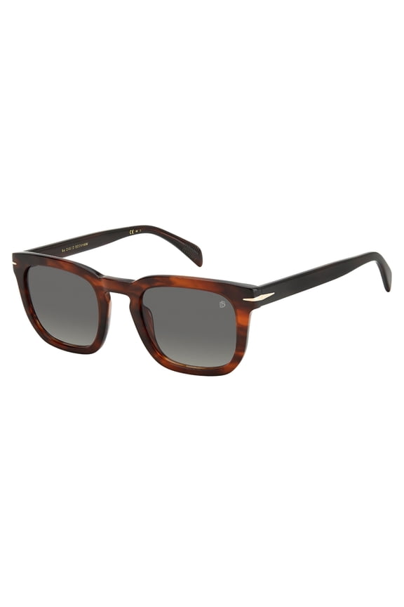- DB 7076/S, Squared acetate men BROWN HORN/GREY SHADED