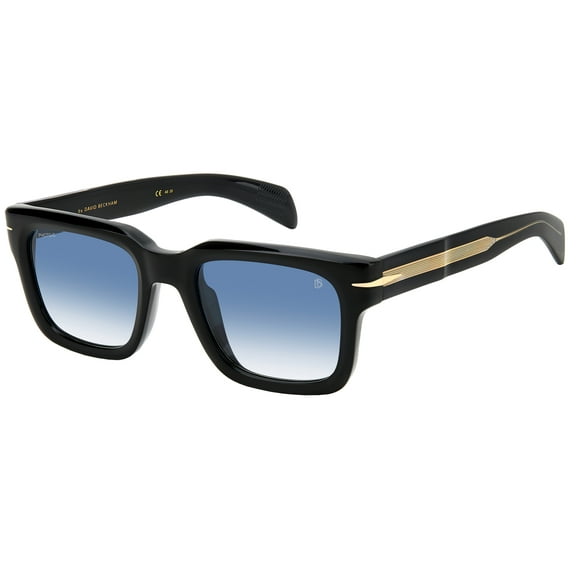 David Beckham DB 7100/S Sunglasses BLACK GOLD/BLUE SHADED 52/21/145