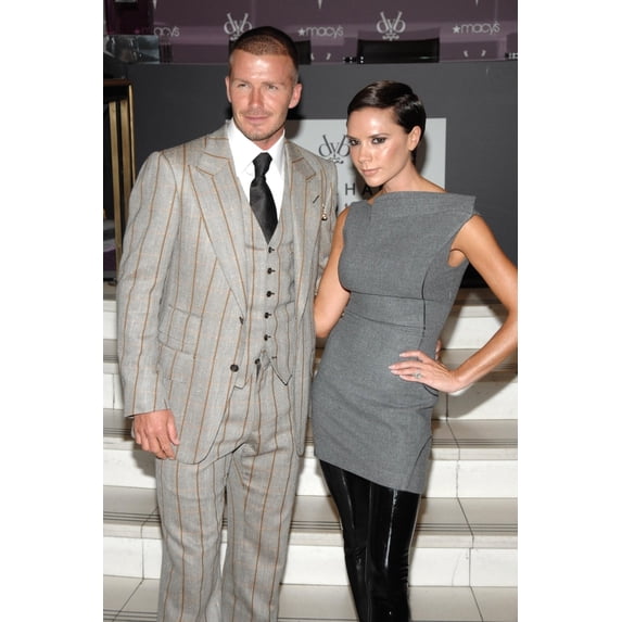 David Beckham Victoria Beckham At In-Store Appearance For Beckham