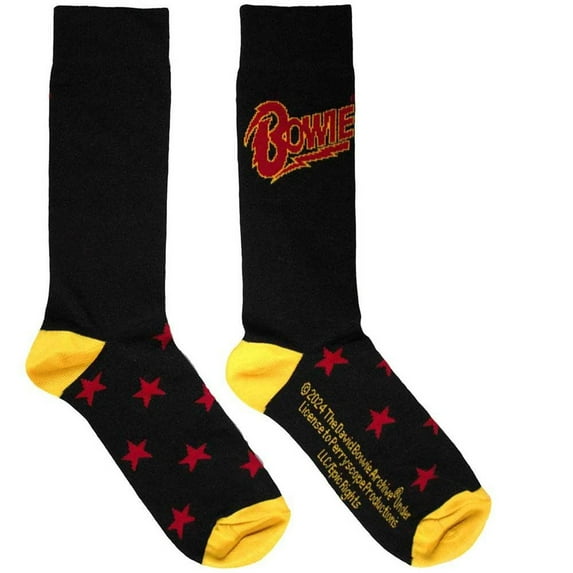 David Bowie Adult Stars Socks