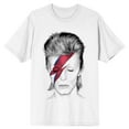 thumbnail image 1 of David Bowie Aladdin Sane Album Art Men's White T-shirt - 6XL, 1 of 2