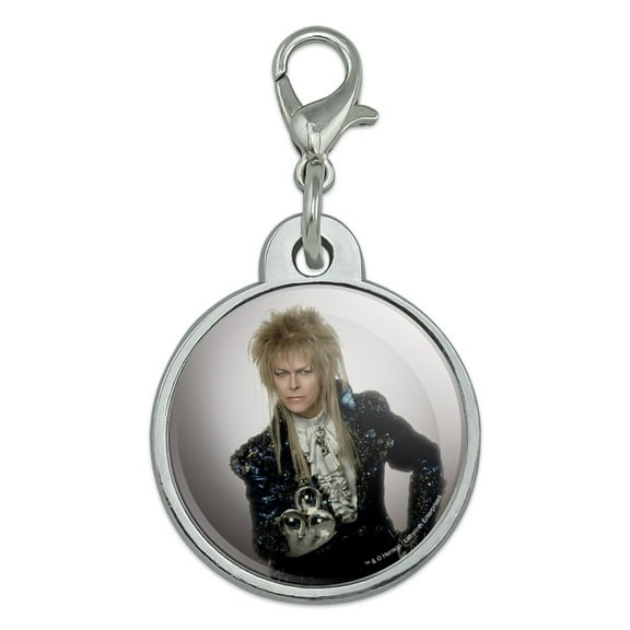 David Bowie As Jareth From The Labyrinth Chrome Plated Metal Pet Dog Cat ID Tag