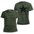 thumbnail image 1 of David Bowie Blackstar - Official Album Cover Tee for Men and Women - Retro Rock Band Music Shirt - Vintage Front and Back T-Shirt Medium Heather Military Green, 1 of 4