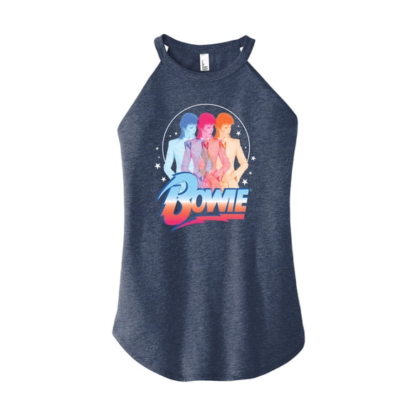 David Bowie - Bowie 3D   - Juniors High Neck Tank Top