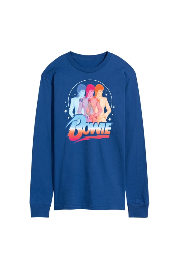 - Bowie 3D - Men's Long Sleeve T-Shirt