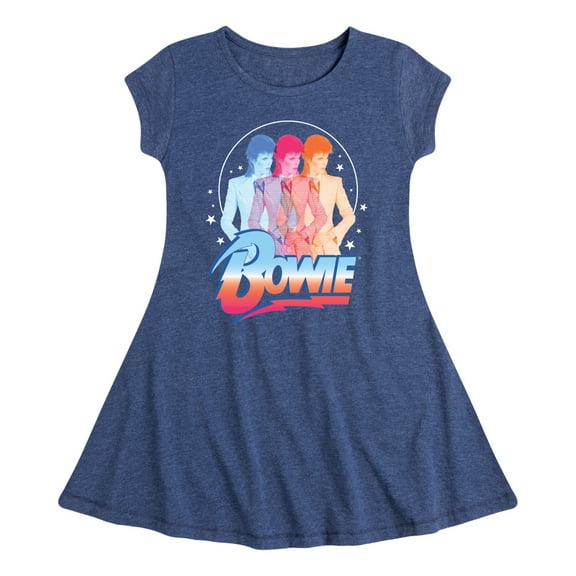 David Bowie - Bowie 3D  - Toddler & Youth Girls Fit & Flare Dress