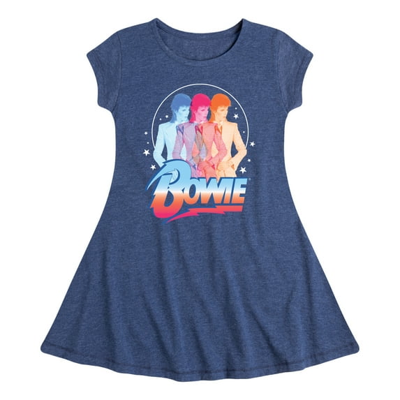 David Bowie - Bowie 3D - Toddler & Youth Girls Fit & Flare Dress