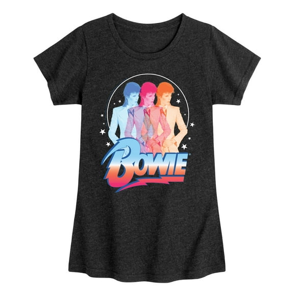 David Bowie - Bowie 3D - Toddler & Youth Girls Short Sleeve Graphic T-Shirt