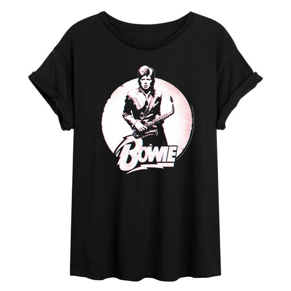 David Bowie - Bowie Distressed Circle - Women's Oversized T-Shirt