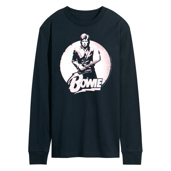 David Bowie - Bowie Distressed Circle - Men's Long Sleeve T-Shirt