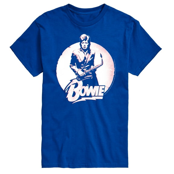 David Bowie - Bowie Distressed Circle - Men's Short Sleeve Graphic T-Shirt