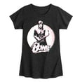 thumbnail image 1 of David Bowie - Bowie Distressed Circle - Toddler & Youth Girls Short Sleeve Graphic T-Shirt, 1 of 5