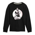 thumbnail image 1 of David Bowie - Bowie Distressed Circle - Toddler & Youth Long Sleeve Graphic T-Shirt, 1 of 5