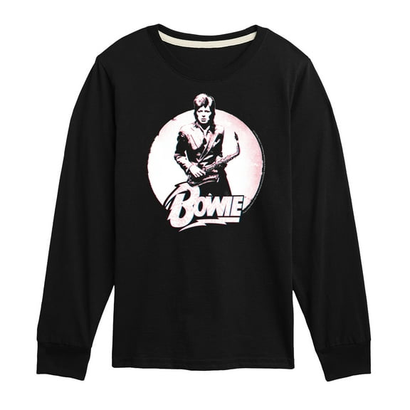 David Bowie - Bowie Distressed Circle - Toddler & Youth Long Sleeve Graphic T-Shirt