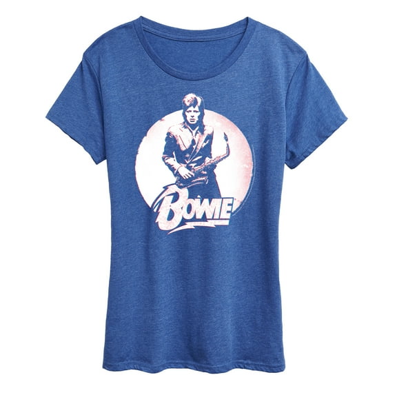 David Bowie - Bowie Distressed Circle - Women's Short Sleeve Graphic T-Shirt