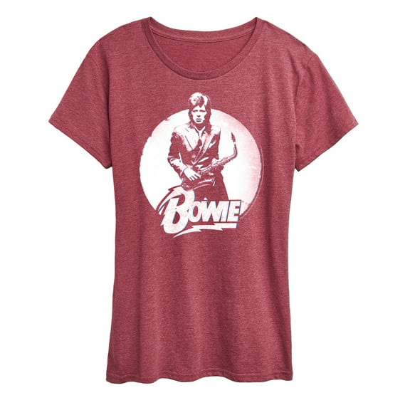 David Bowie - Bowie Distressed Circle - Women's Short Sleeve Graphic T-Shirt