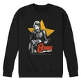 thumbnail image 1 of David Bowie - Bowie Guitar With Star - Men's Crew Neck Fleece Pullover, 1 of 5