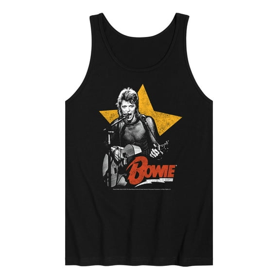 David Bowie - Bowie Guitar With Star - Men's Jersey Tank Top