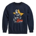 thumbnail image 1 of David Bowie - Bowie Guitar With Star  - Toddler & Youth Crewneck Fleece Sweatshirt, 1 of 5