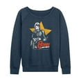 thumbnail image 1 of David Bowie - Bowie Guitar With Star - Women's Lightweight French Terry Long Sleeve Shirt, 1 of 5