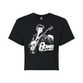 thumbnail image 1 of David Bowie - Bowie Punk  - Juniors Cropped Cotton Blend T-Shirt, 1 of 5