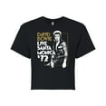 thumbnail image 1 of David Bowie - Bowie Santa Monica  - Juniors Cropped Cotton Blend T-Shirt, 1 of 5