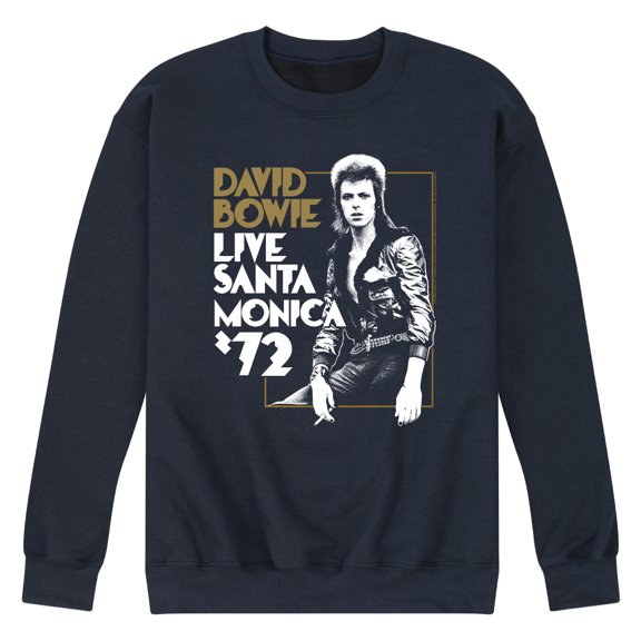 David Bowie - Bowie Santa Monica - Men's Crew Neck Fleece Pullover