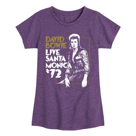 David Bowie - Bowie Santa Monica - Toddler & Youth Girls Short Sleeve Graphic T-Shirt