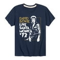 thumbnail image 1 of David Bowie - Bowie Santa Monica - Toddler & Youth Short Sleeve Graphic T-Shirt, 1 of 5