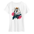 thumbnail image 1 of David Bowie - Bowie Sax Color Blocking - Women's Short Sleeve Graphic T-Shirt, 1 of 5